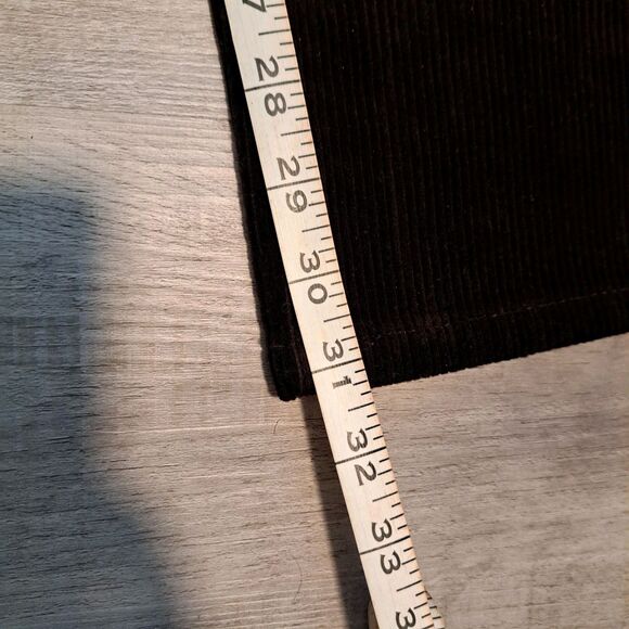 Lauren Jeans Ralph Lauren Corduroy Straight Pants Womens 12 Brown Y2K 31" Inseam - Picture 9 of 13